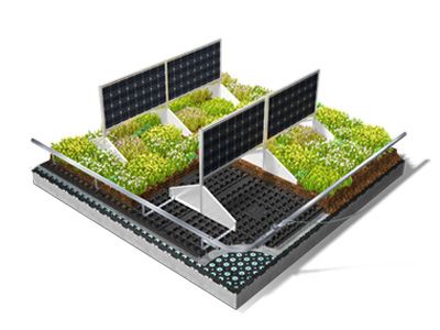 SolarVert® mit senkrechter Modul-Anordnung