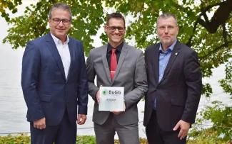 Ulrich Schäfer (Zinco GmbH), Gunter Mann (BuGG) und Dieter Schenk (Zinco GmbH)