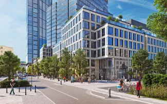 Dachgarten auf Wolkenkratzer