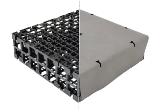 Vliesummantelung des HydroSpacer