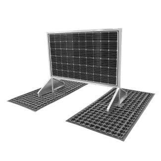 Solaraufständerung senkrecht für bifaciale Module